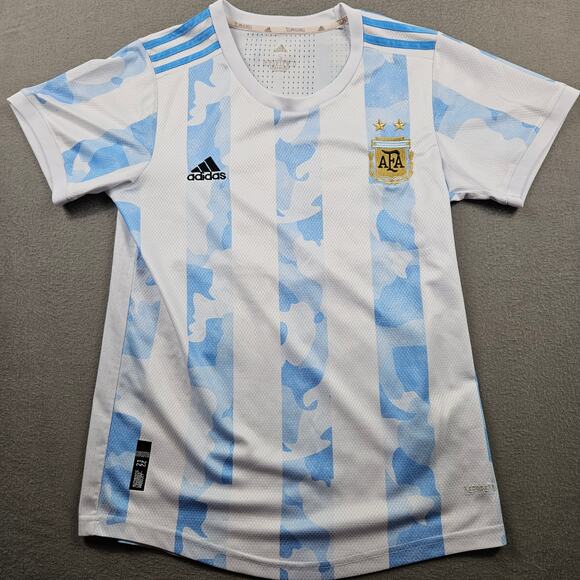 Adidas Argentina Futbol Jersey Soccer 2022 Home Camo Men Small #50 custom - Picture 1 of 9